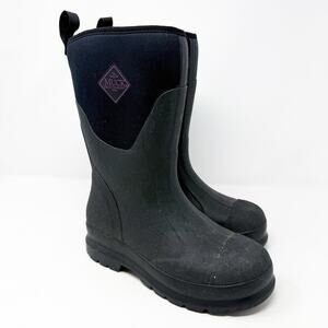 The Muck Boot Co Black Rubber Boots Women's Size 6 EUC Pull On Waterproof